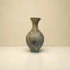 Greyish-gold textured creative ceramic vase, large tea vase, acrylic decorative vase Specification image